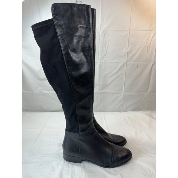 Michael Kors Bromley Side Zip Leather Boots Black Women Sz 7 M - Picture 15 of 15